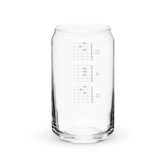 D A D chords Can-shaped glass