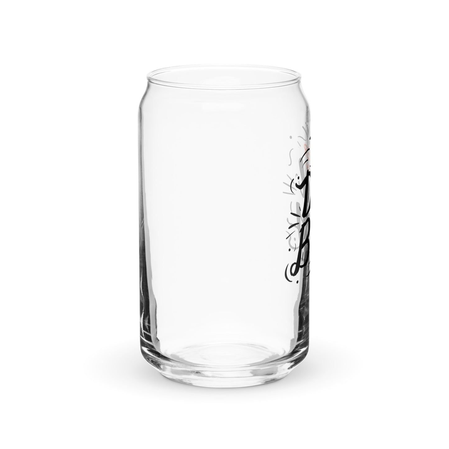 Over My Dad Body Can-shaped glass