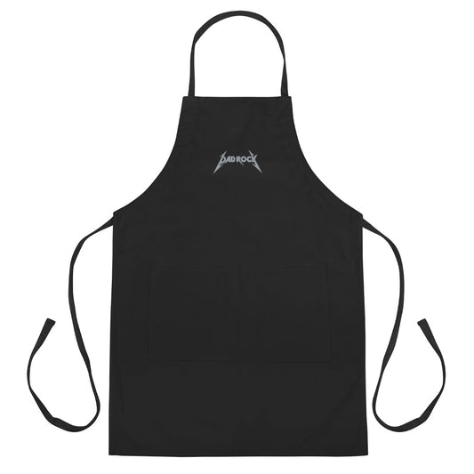 DAD ROCK in grey Embroidered Apron