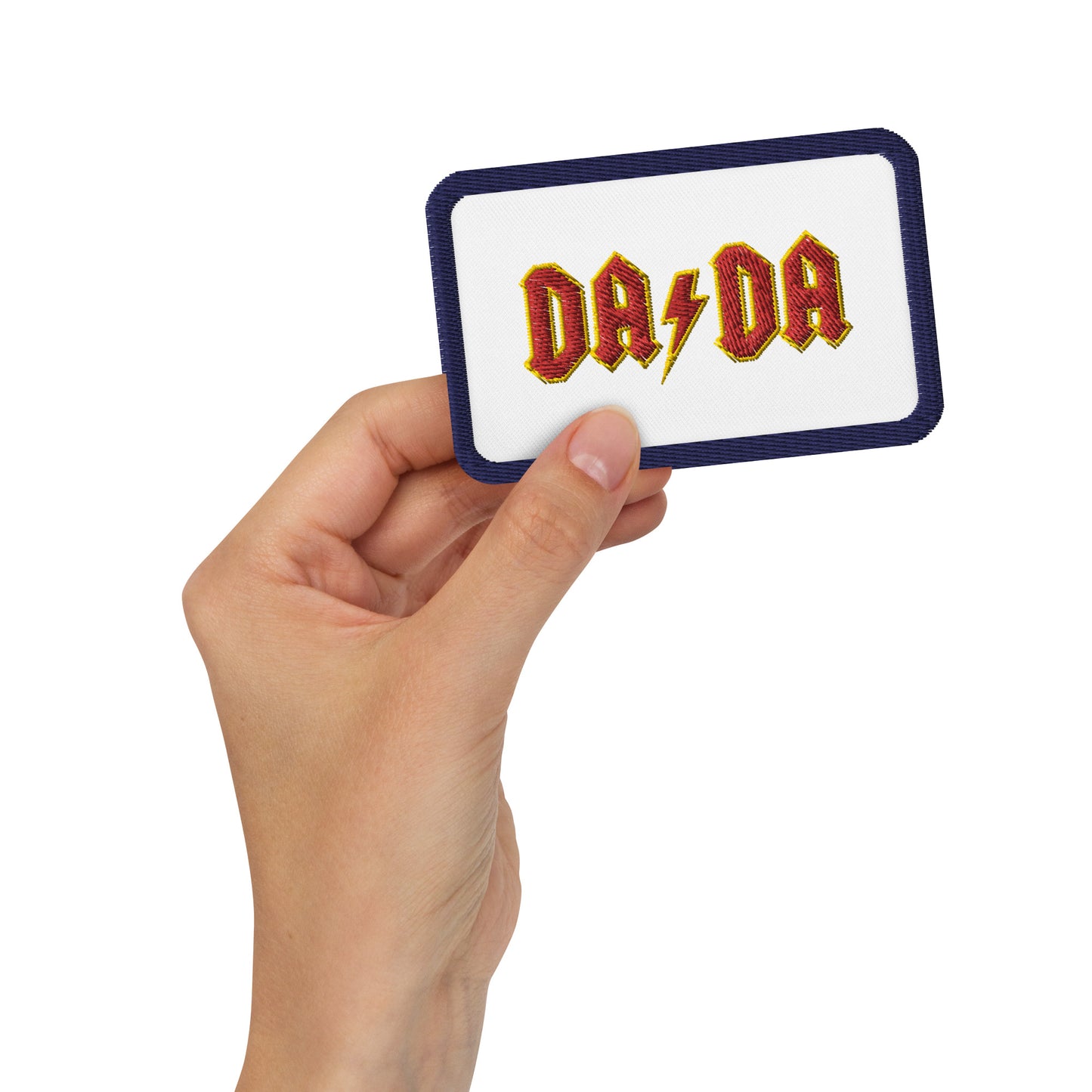 DA/DA red/yellow on white/blue Embroidered Patch