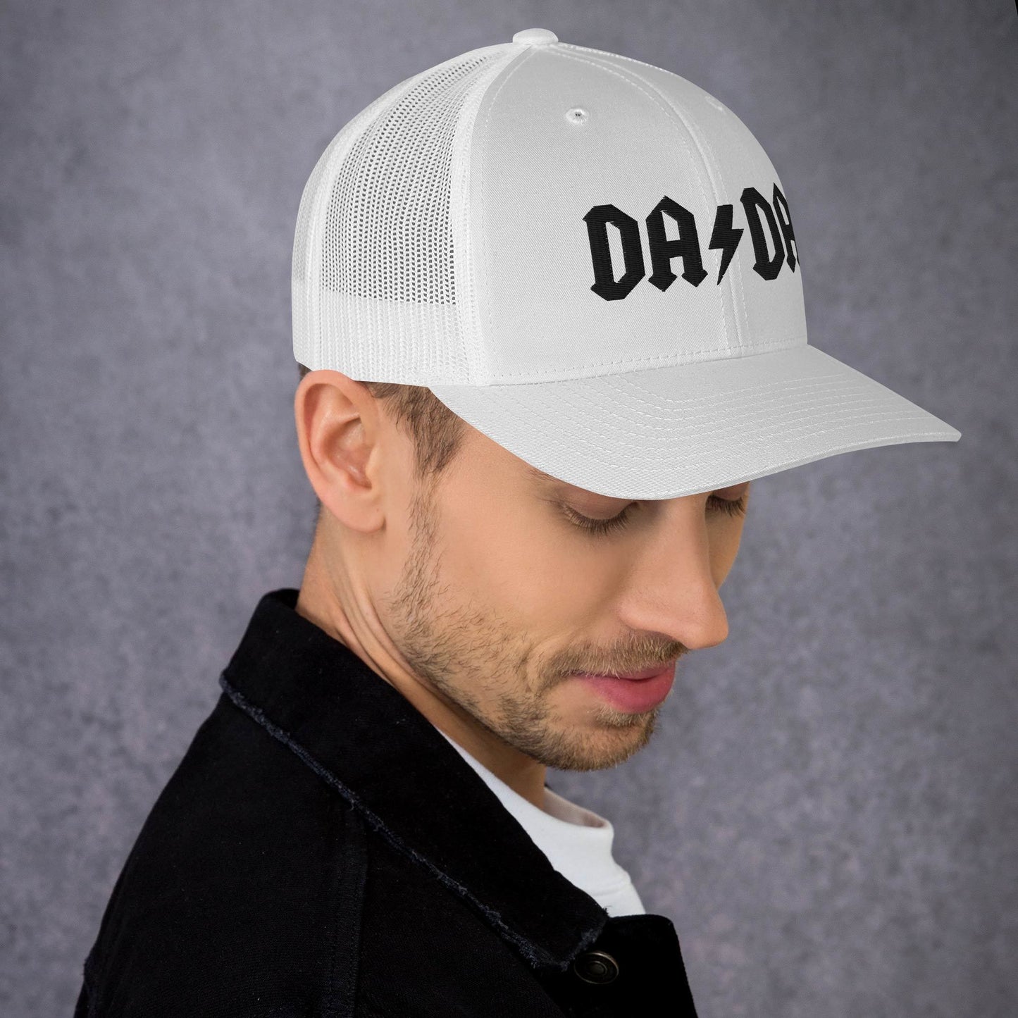 DA/DA White Trucker Cap
