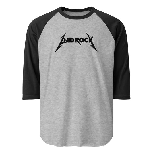 DAD ROCK 3/4 sleeve raglan shirt