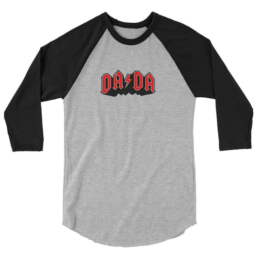 DA/DA in red 3/4 sleeve raglan shirt