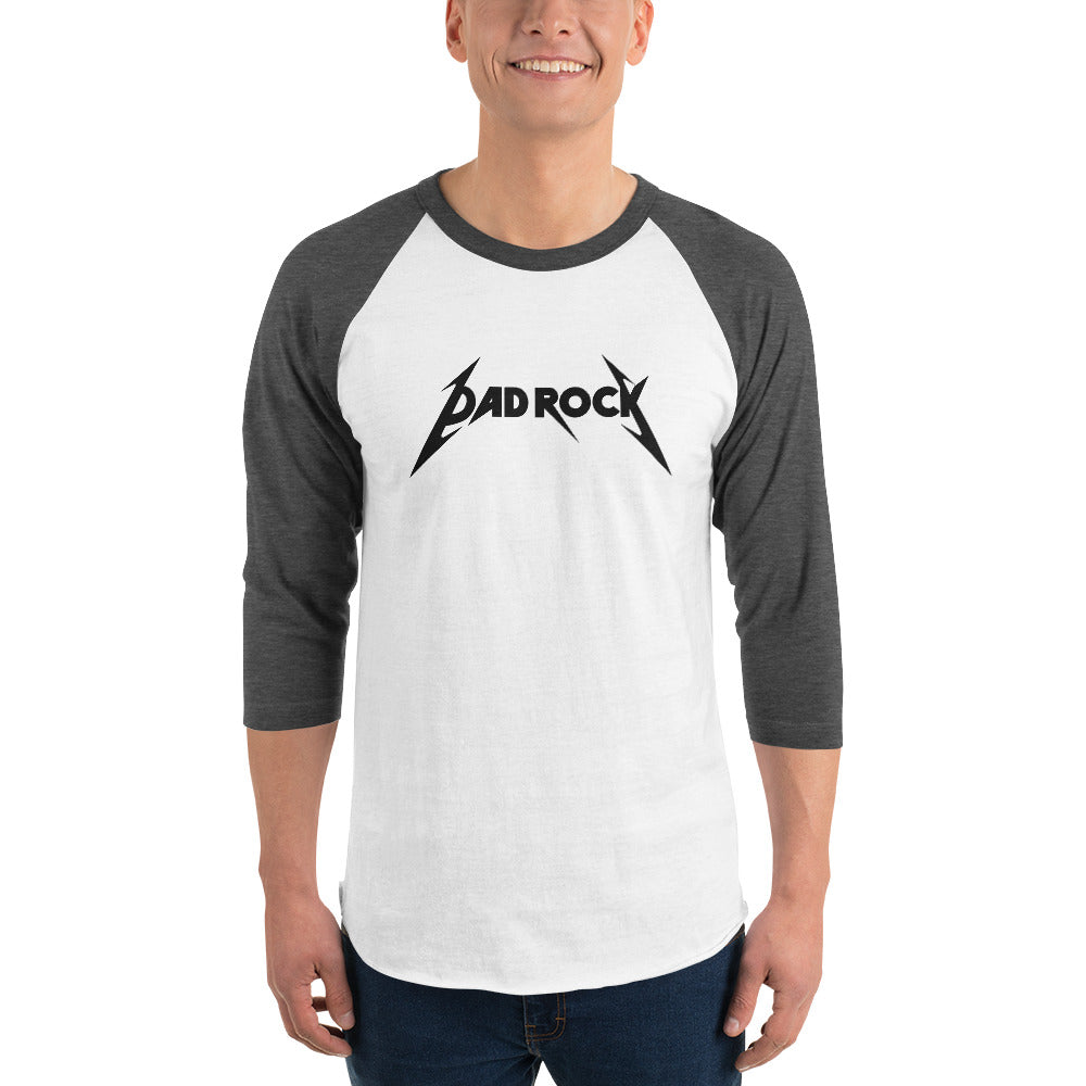 DAD ROCK 3/4 sleeve raglan shirt