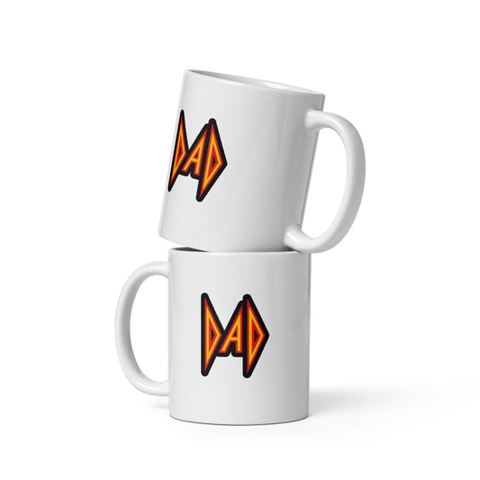 DAD White glossy mug