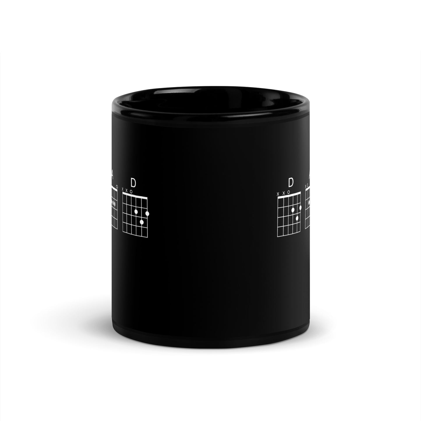D A D Chords Black Glossy Mug