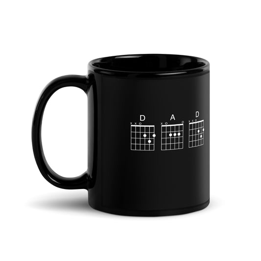 D A D Chords Black Glossy Mug