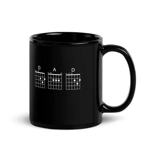 D A D Chords Black Glossy Mug