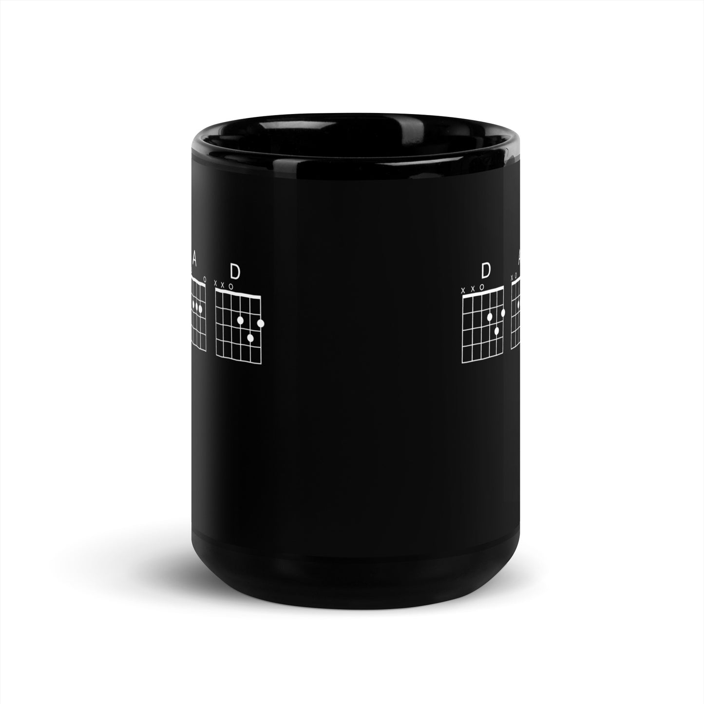 D A D Chords Black Glossy Mug