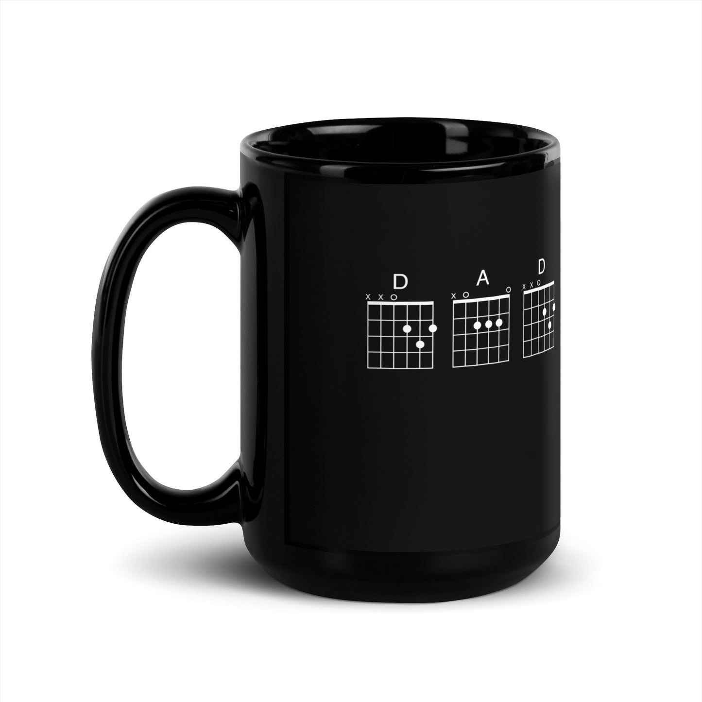D A D Chords Black Glossy Mug