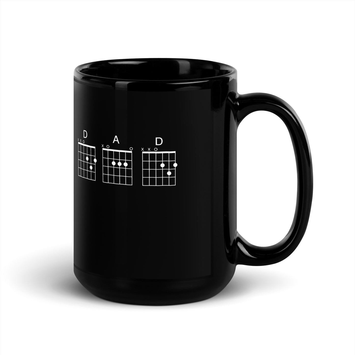 D A D Chords Black Glossy Mug