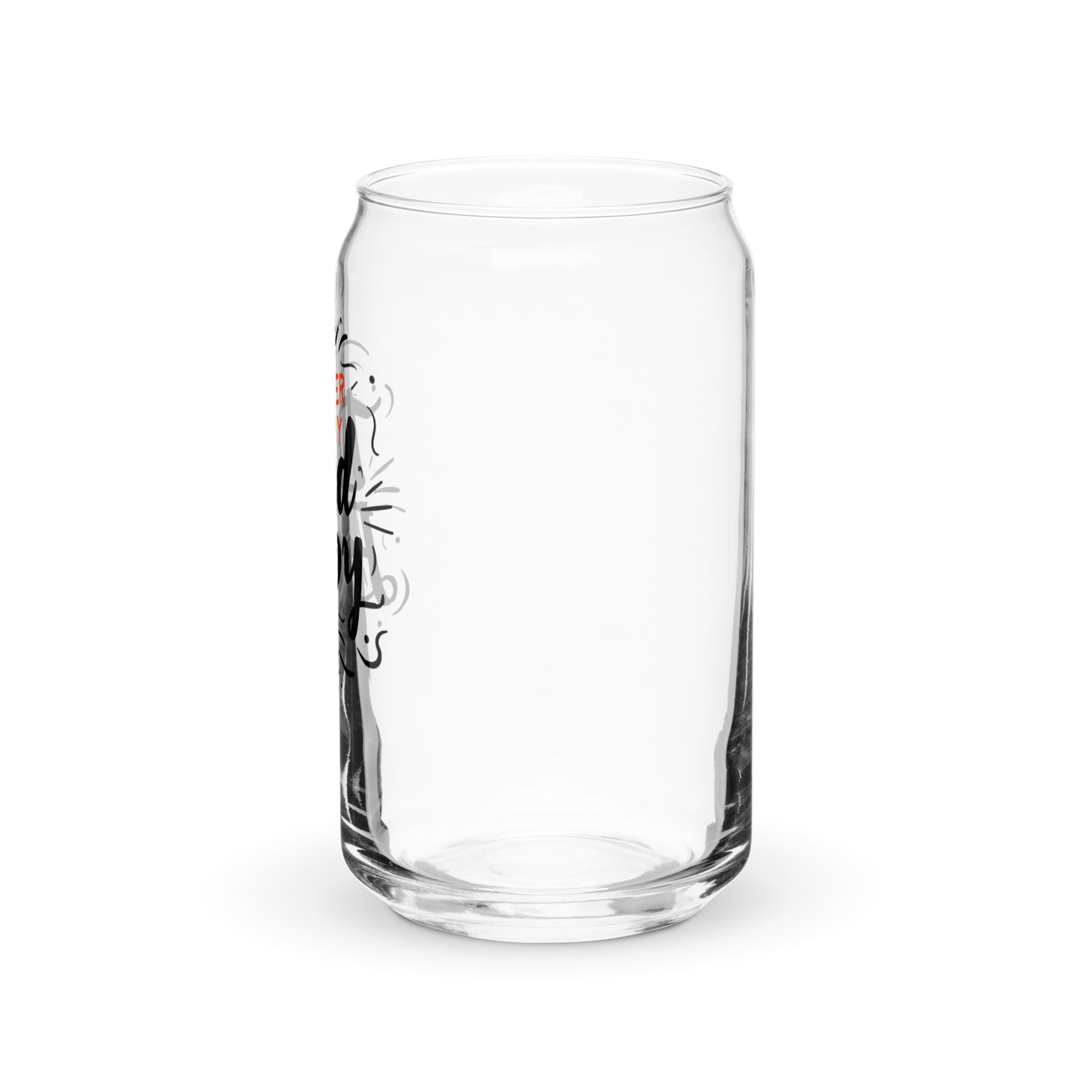 Over My Dad Body Can-shaped glass