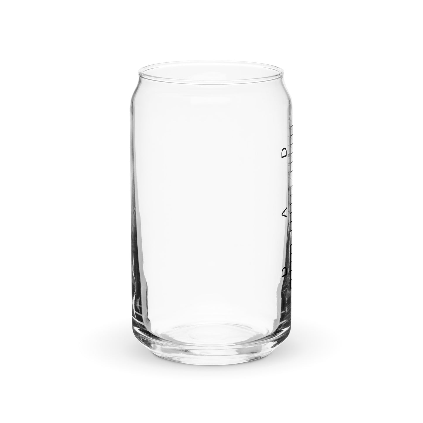 D A D chords Can-shaped glass