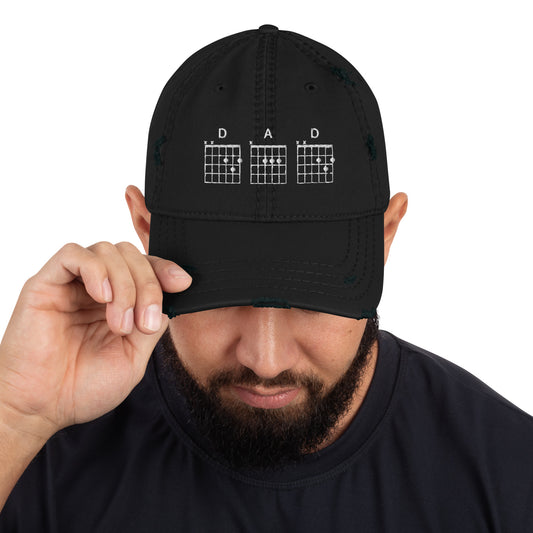 D A D Chords Distressed Dad Hat