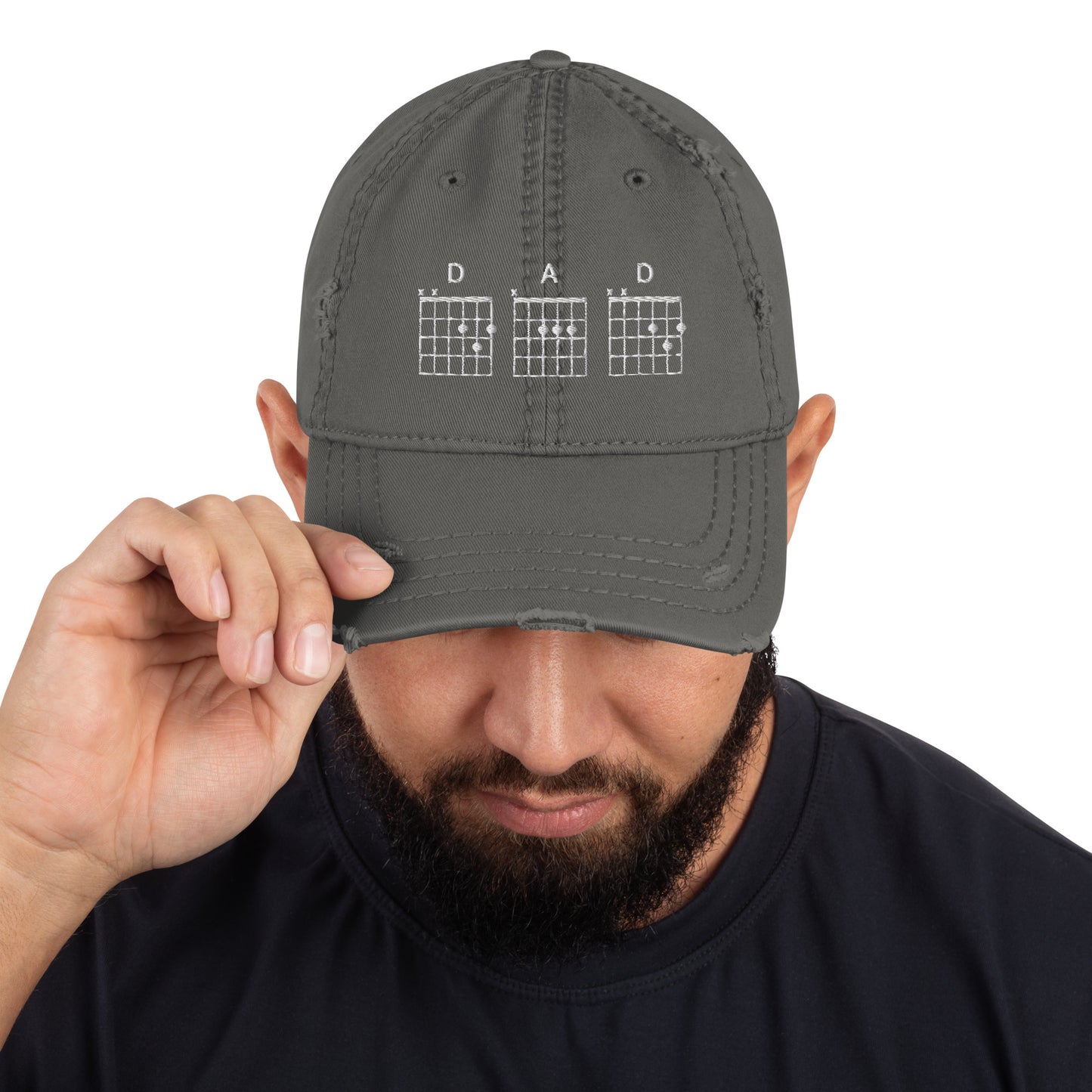 D A D Chords Distressed Dad Hat