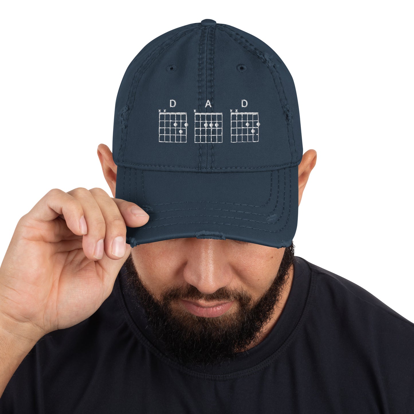 D A D Chords Distressed Dad Hat