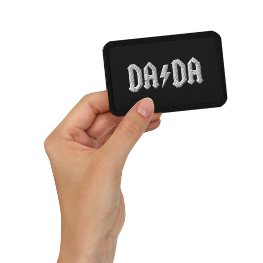 DA/DA white/black Embroidered patch