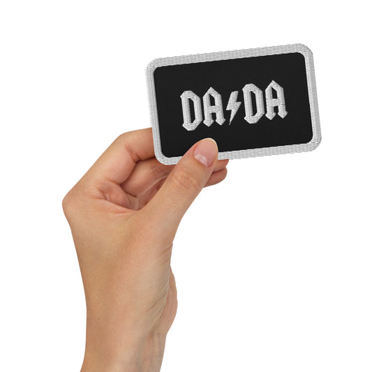DA/DA white/black/white Embroidered patch