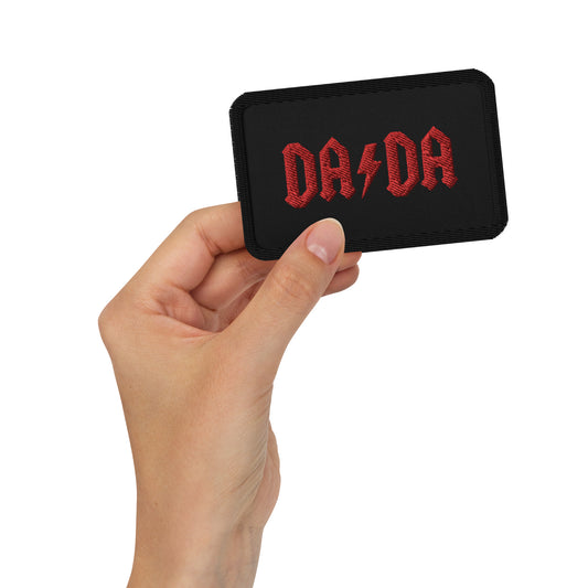 DA/DA red/black Embroidered patch