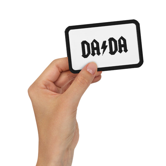 DA/DA black/white/black Embroidered patch