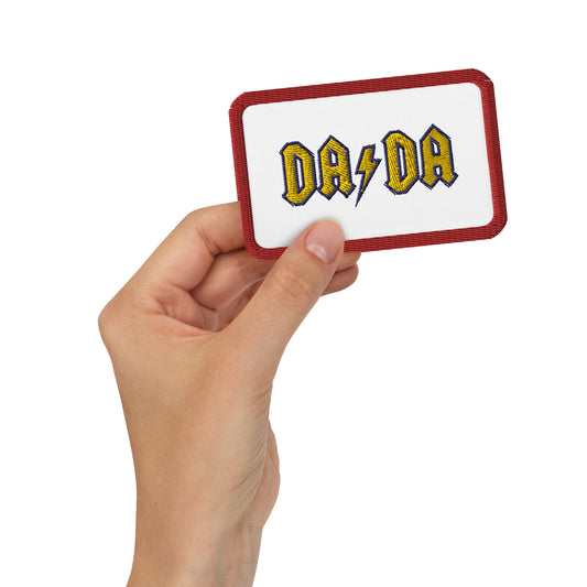 DA/DA yellow/blue on white/red Embroidered Patch