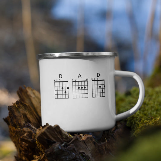 D A D chords black Enamel Mug