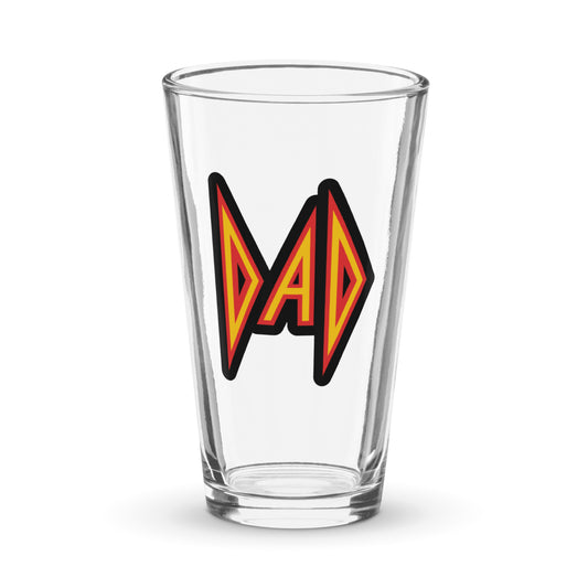 DAD Shaker pint glass