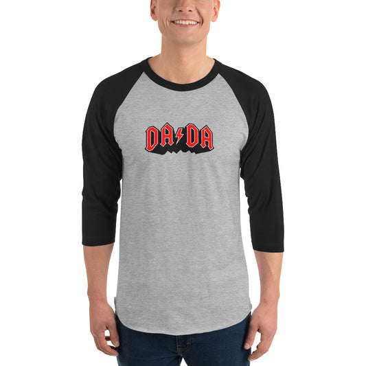 DA/DA in red 3/4 sleeve raglan shirt