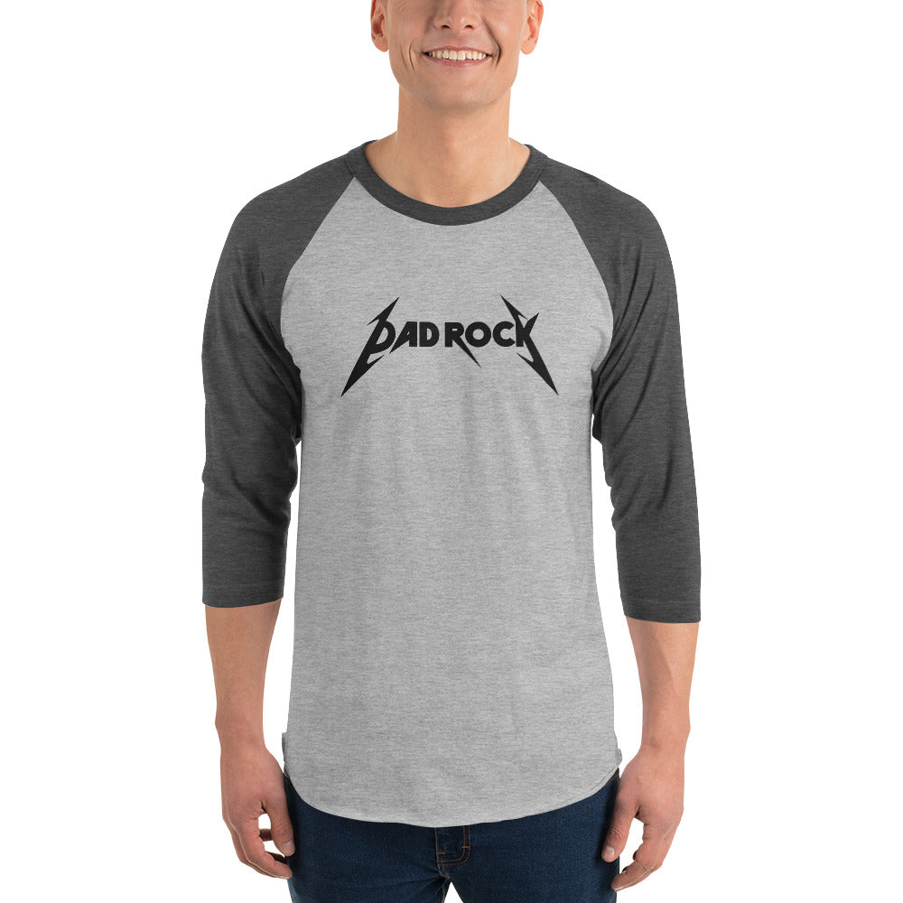 DAD ROCK 3/4 sleeve raglan shirt