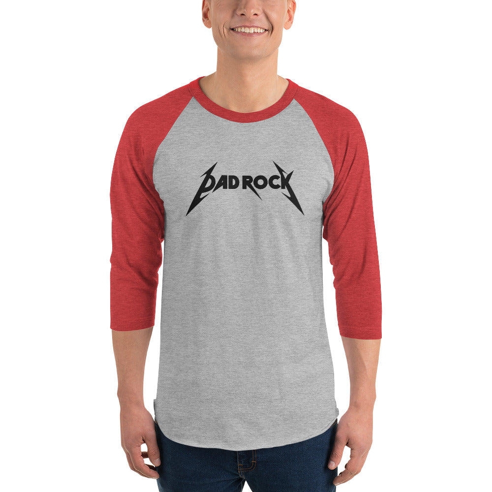 DAD ROCK 3/4 sleeve raglan shirt