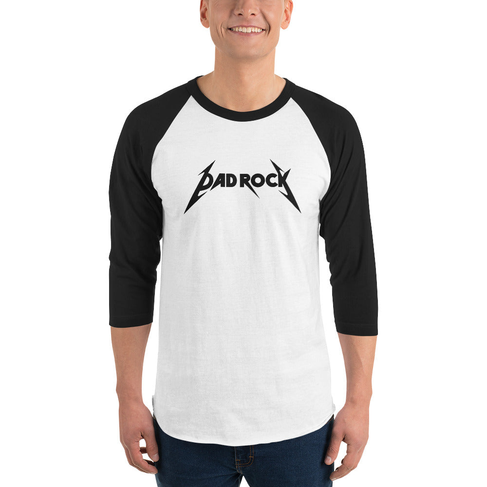 DAD ROCK 3/4 sleeve raglan shirt
