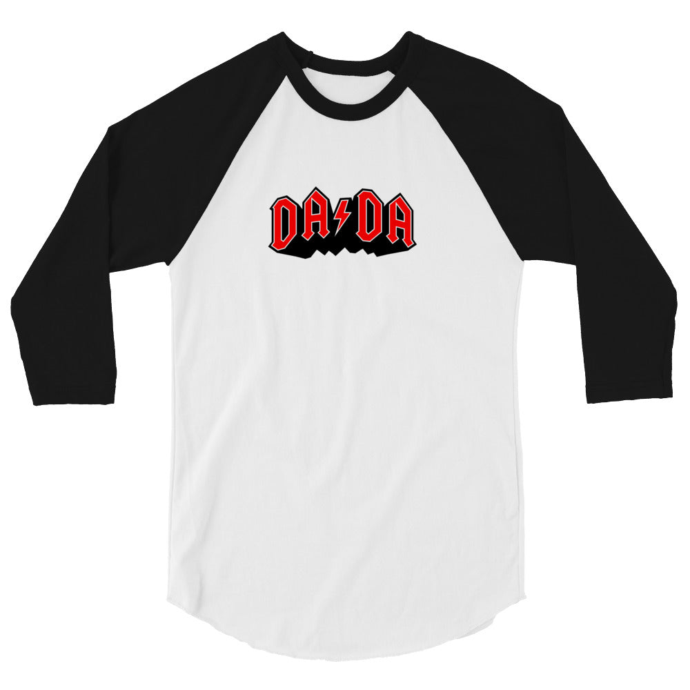 DA/DA in red 3/4 sleeve raglan shirt