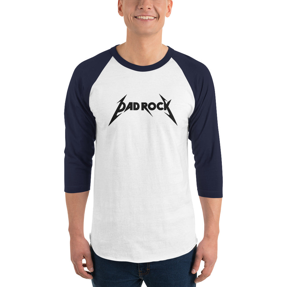 DAD ROCK 3/4 sleeve raglan shirt