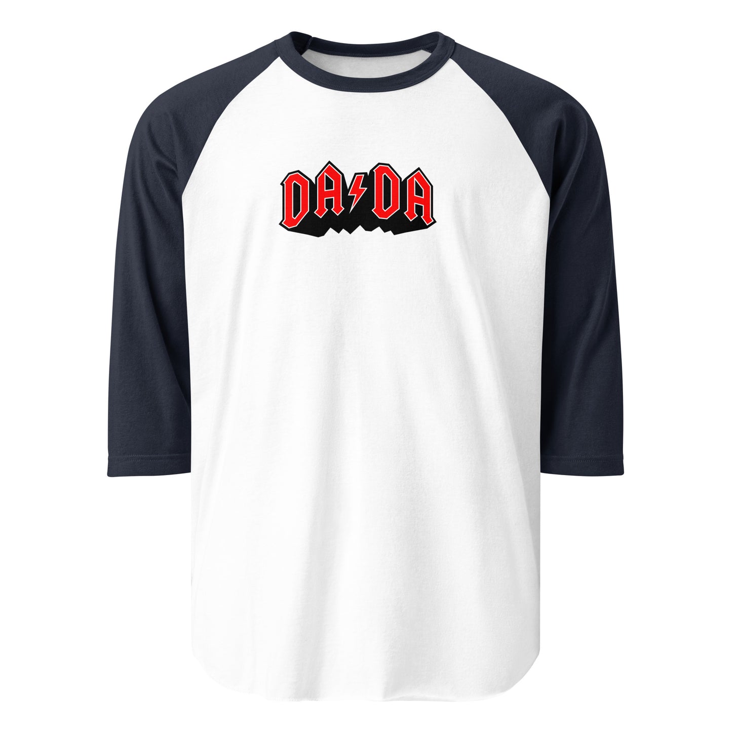 DA/DA in red 3/4 sleeve raglan shirt