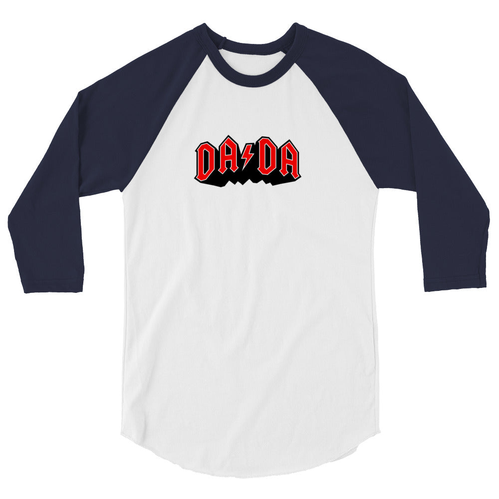 DA/DA in red 3/4 sleeve raglan shirt