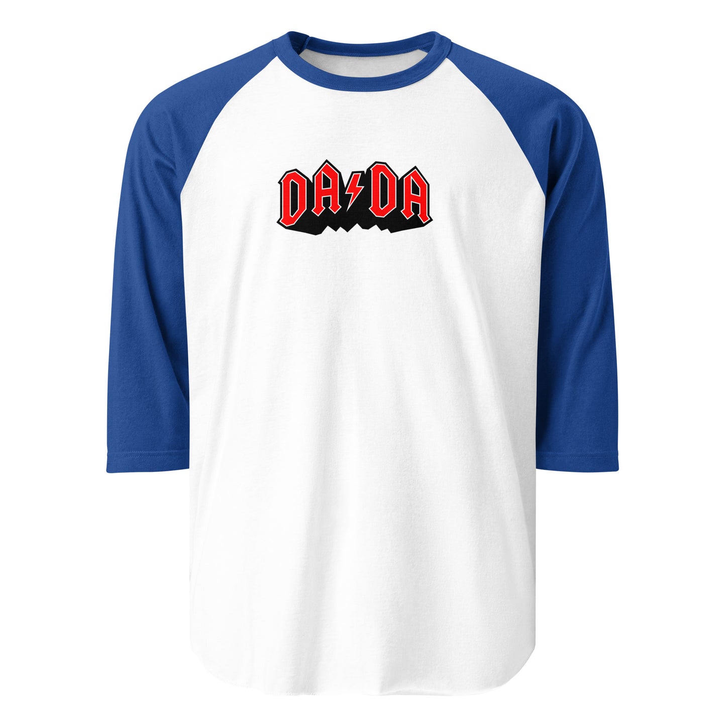 DA/DA in red 3/4 sleeve raglan shirt