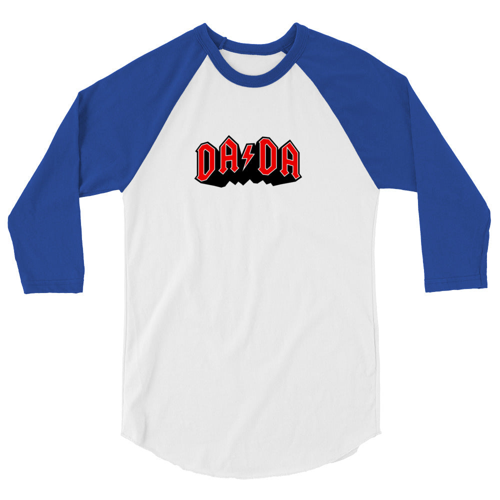 DA/DA in red 3/4 sleeve raglan shirt