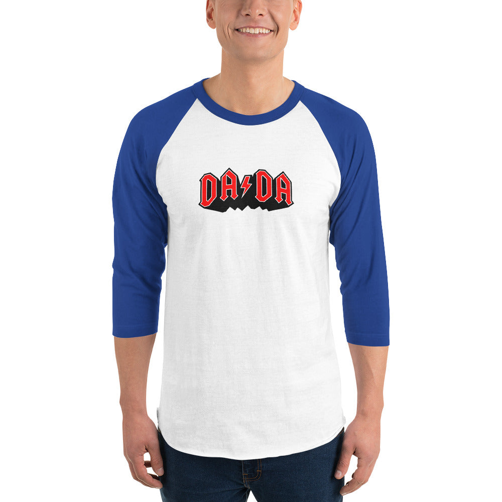 DA/DA in red 3/4 sleeve raglan shirt