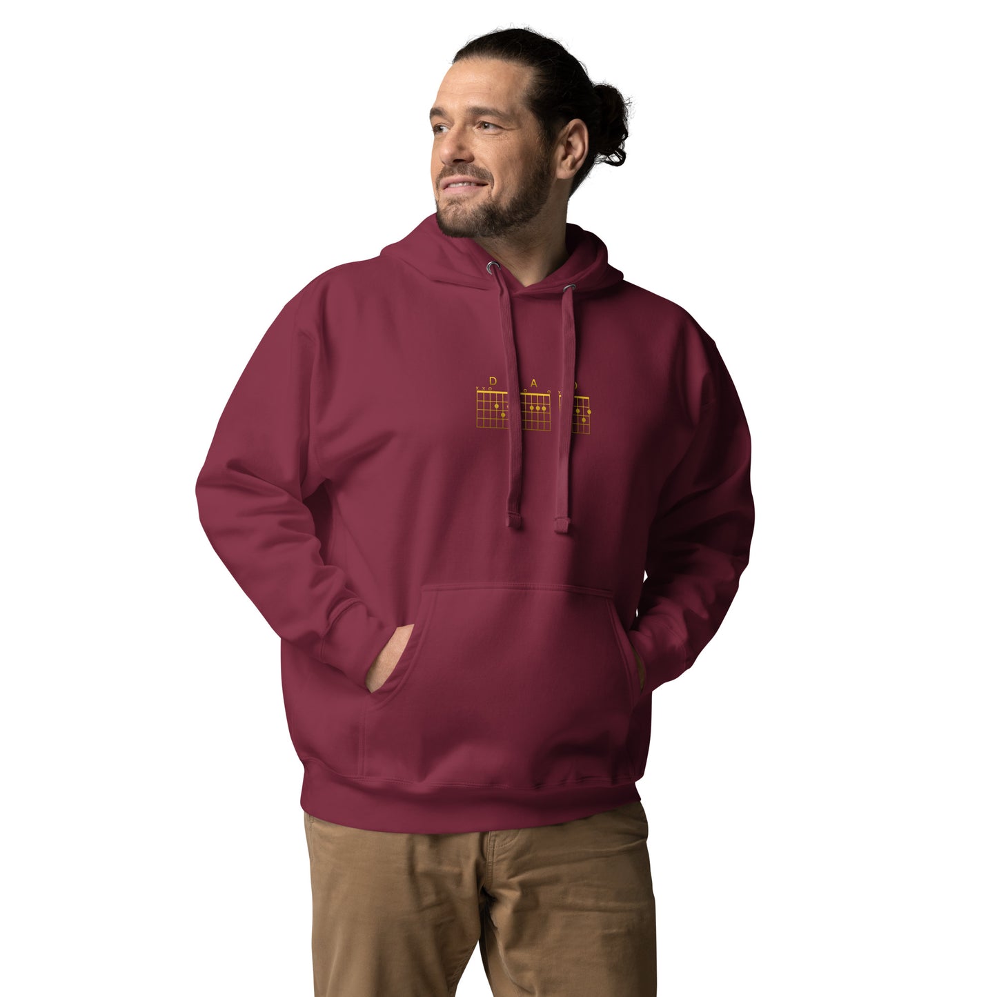 D A D Chords in gold Hoodie