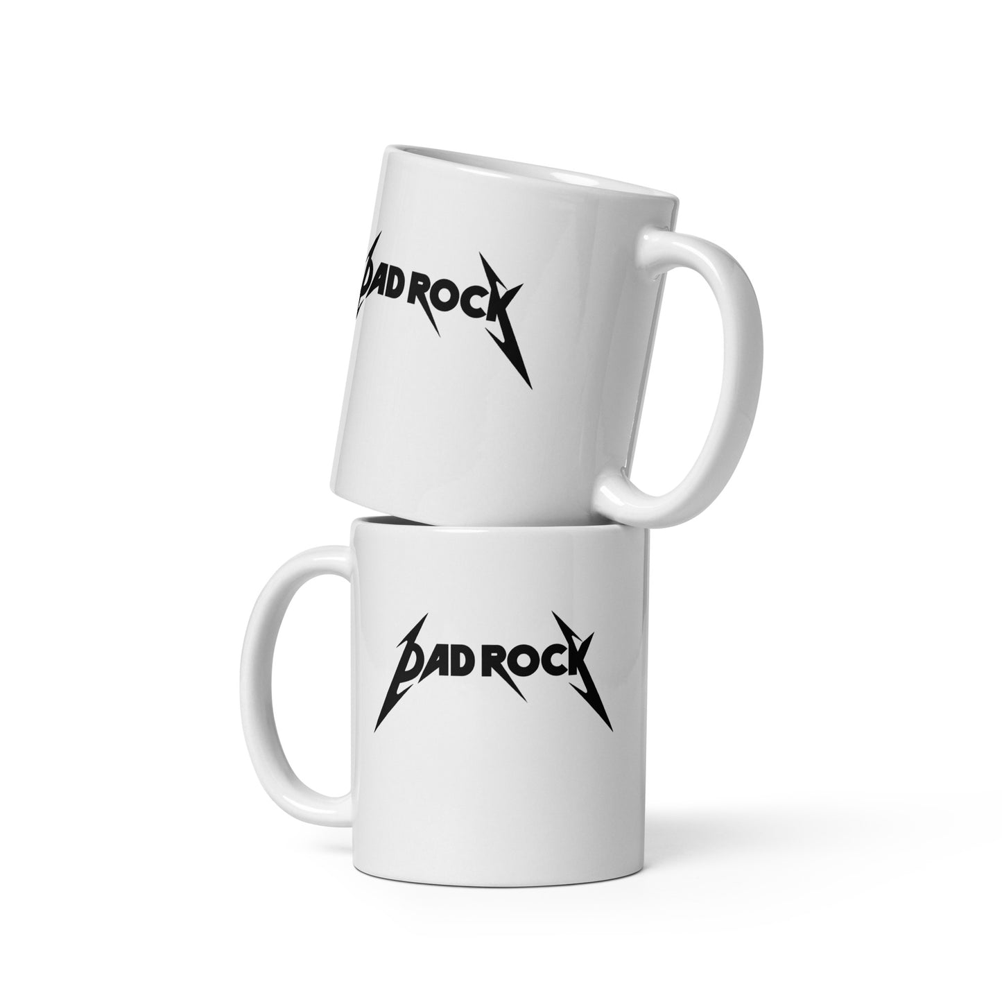 Dad Rock White glossy mug