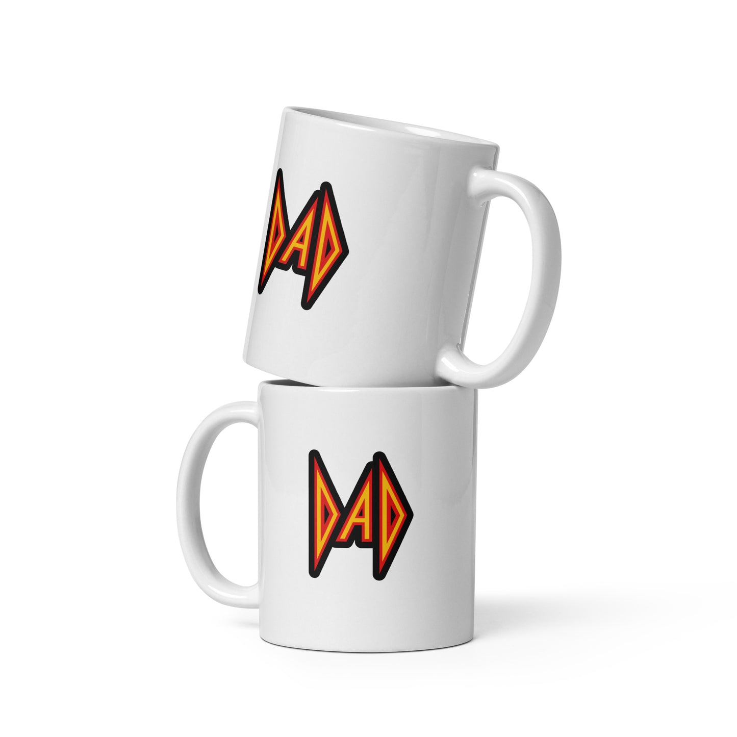 DAD White glossy mug
