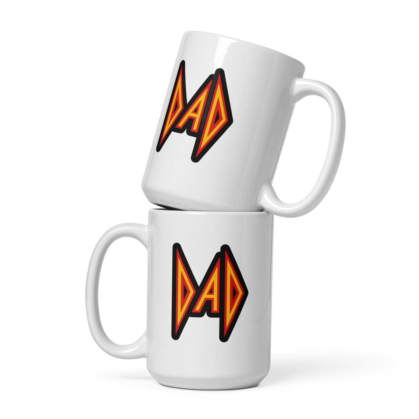 DAD White glossy mug